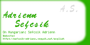 adrienn sefcsik business card